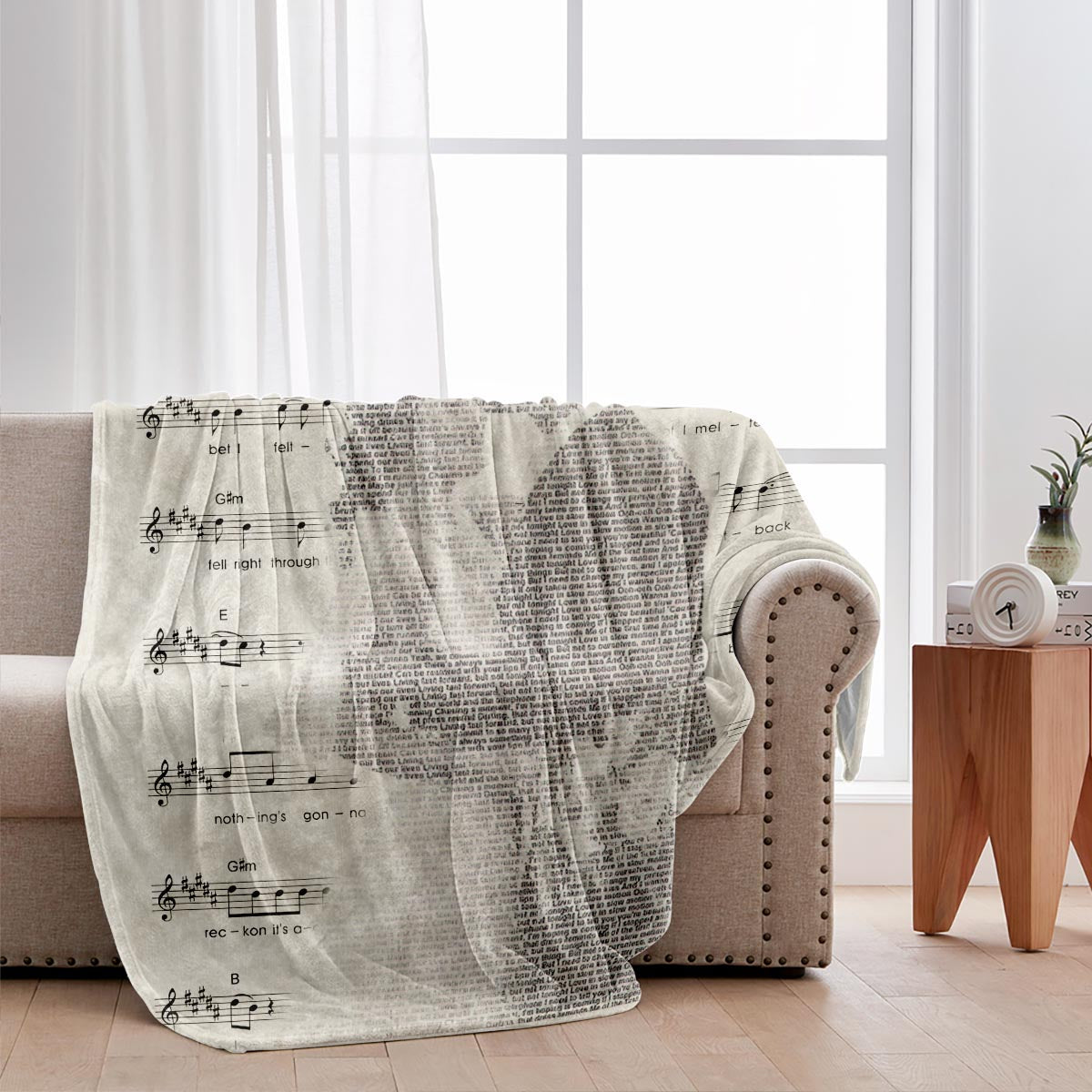 Liedtext für den Eröffnungstanz – Personalisierte Decke für Ehepaare