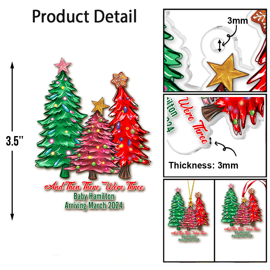 Und dann waren es drei – Personalisierter transparenter Schwangerschaftsschmuck