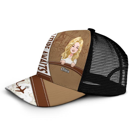 Das Abenteuer wartet – Personalisierte Trucker-Reisemütze