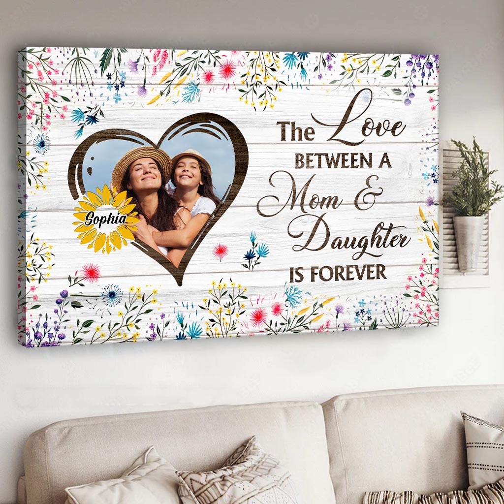 Wenn Mütter Blumen wären – Personalisierte Leinwand und Poster für Mütter