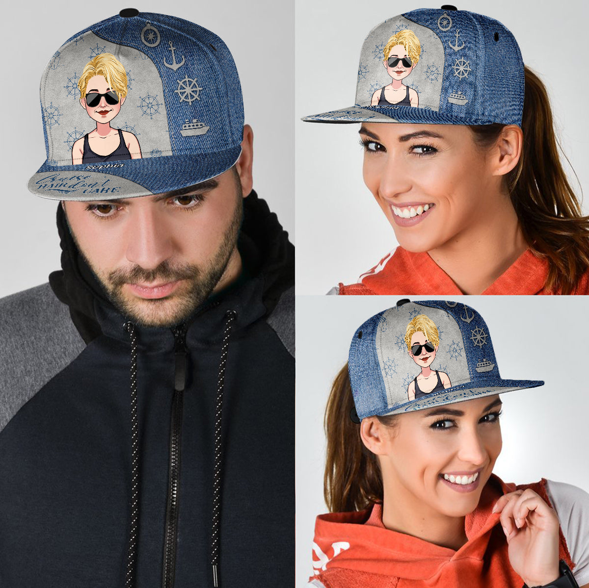 Cruise Hair Don't Care - Personalized Cruising Snapback