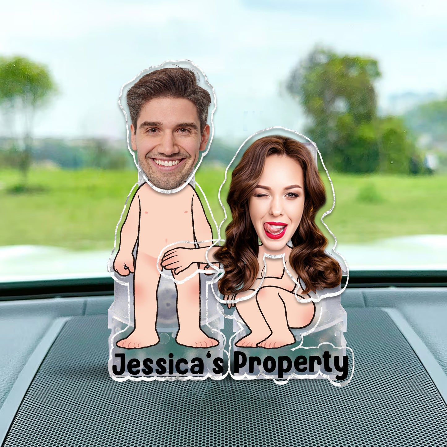 Her Property - gift for husband, wife, boyfriend, girlfriend - Personalized Custom Shaking Head