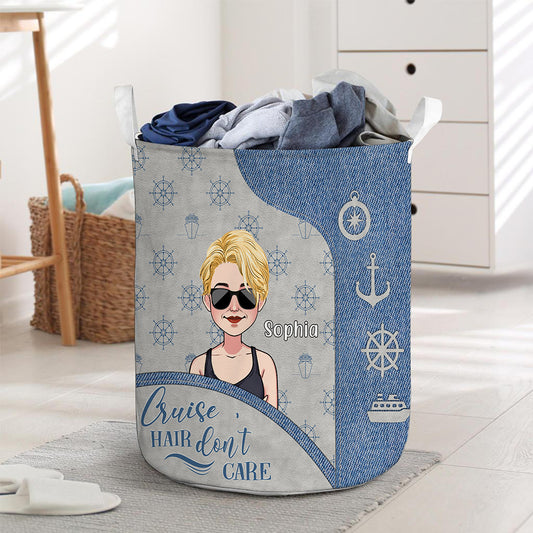 Cruise Hair Don't Care - Personalized Cruising Storage Basket