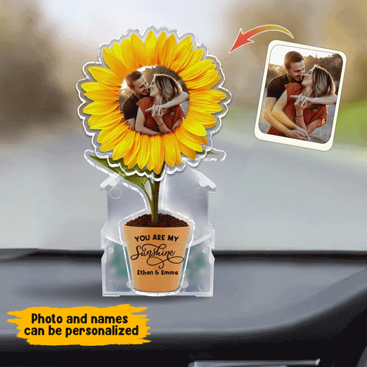 You Are My Sunshine - Gift for husband, wife, boyfriend, girlfriend, mom, grandma - Personalized Custom Shaking Head