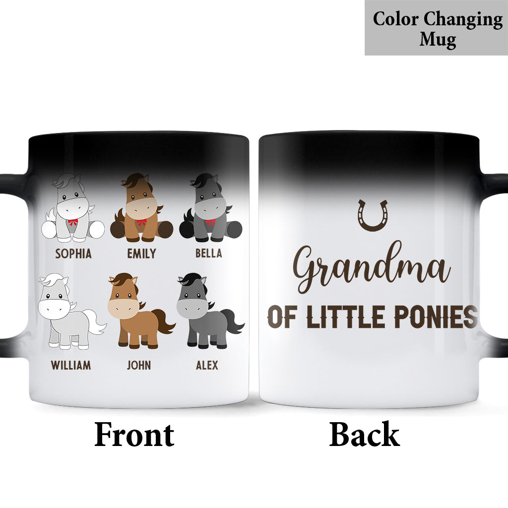 Daddy's Little Ponies – Pferdegeschenk für Papa, Opa, Ehemann, ihn – Personalisierte Tasse