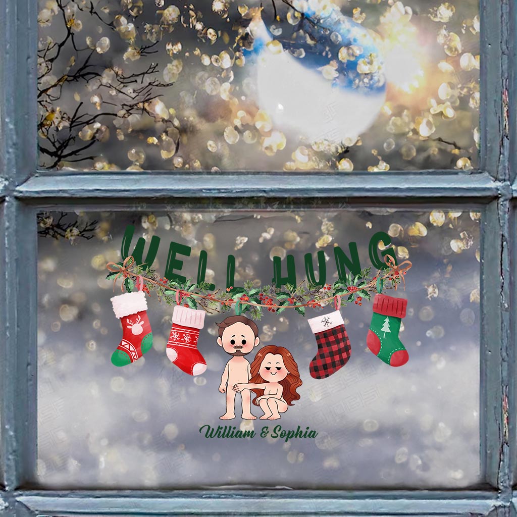 Gut bestückt – Personalisierter Aufkleber für Paare (gestanzt)