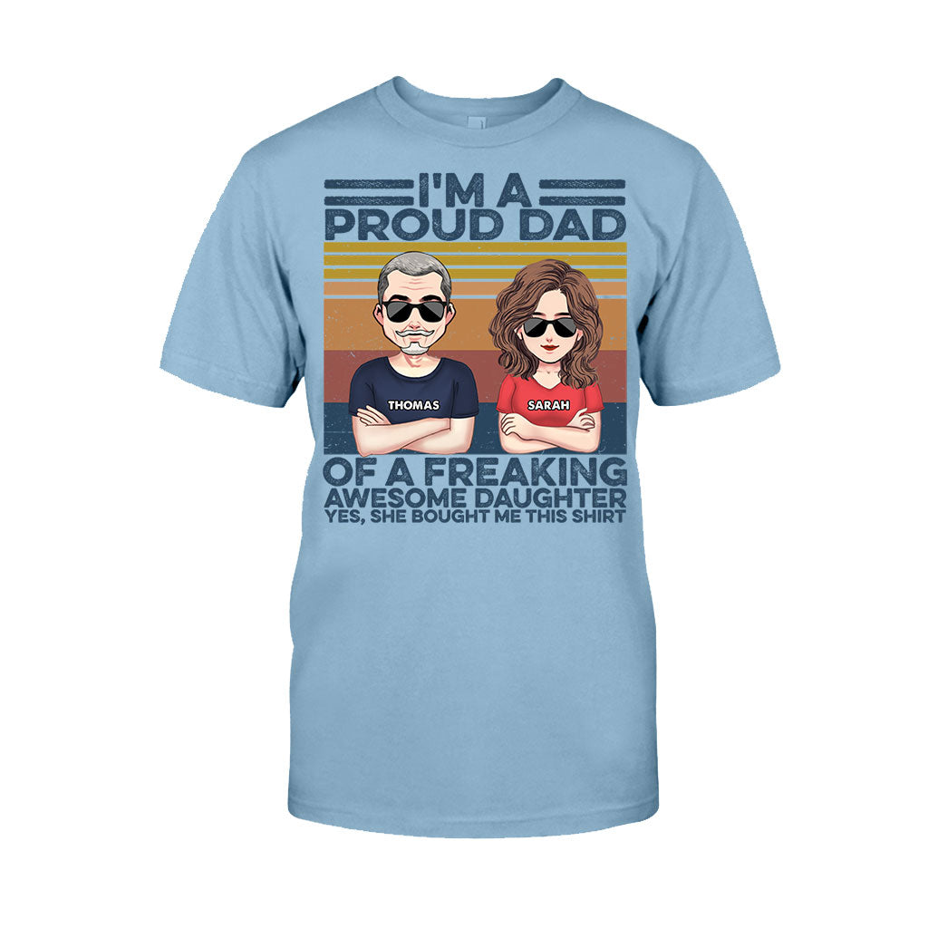 Wie der Vater, so der Sohn – Geschenk für Papa – Personalisiertes T-Shirt und Hoodie