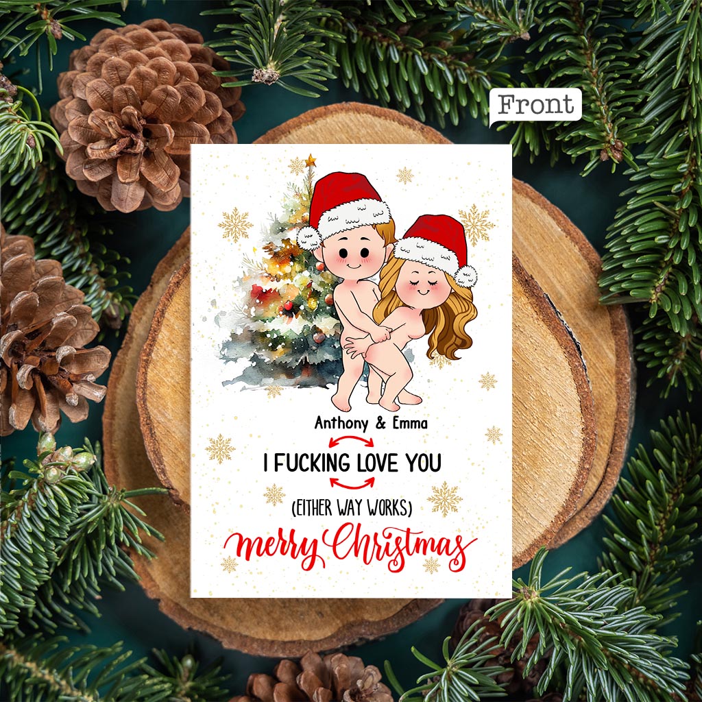 Ich liebe dich, egal wie es geht – personalisierte QR-Grußkarte