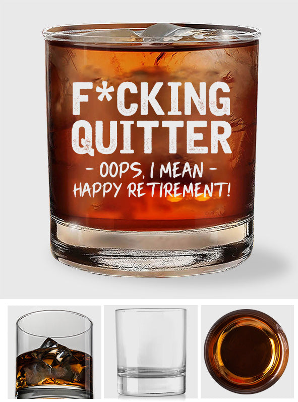 Alles Gute zum Ruhestand – Ausgemustertes Rockglas