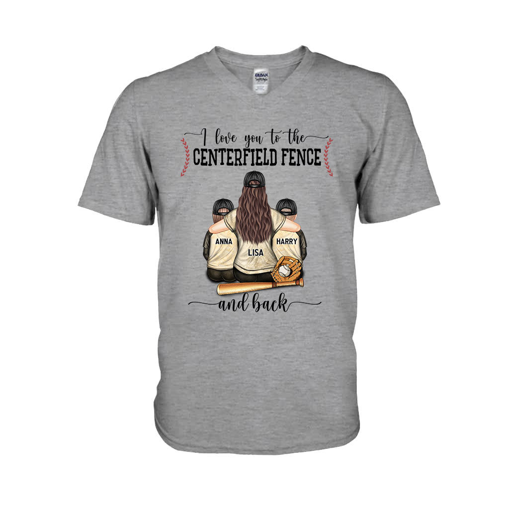 Mein Herz schlägt für dieses Spielfeld – Personalisiertes Baseball-T-Shirt und Hoodie
