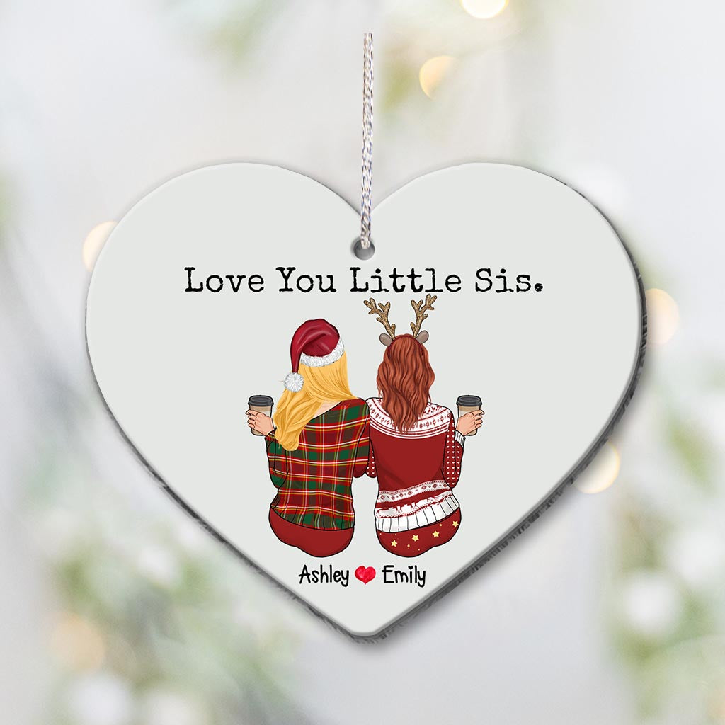 Ich liebe dich, kleine Schwester – personalisierter Schwester-Anhänger