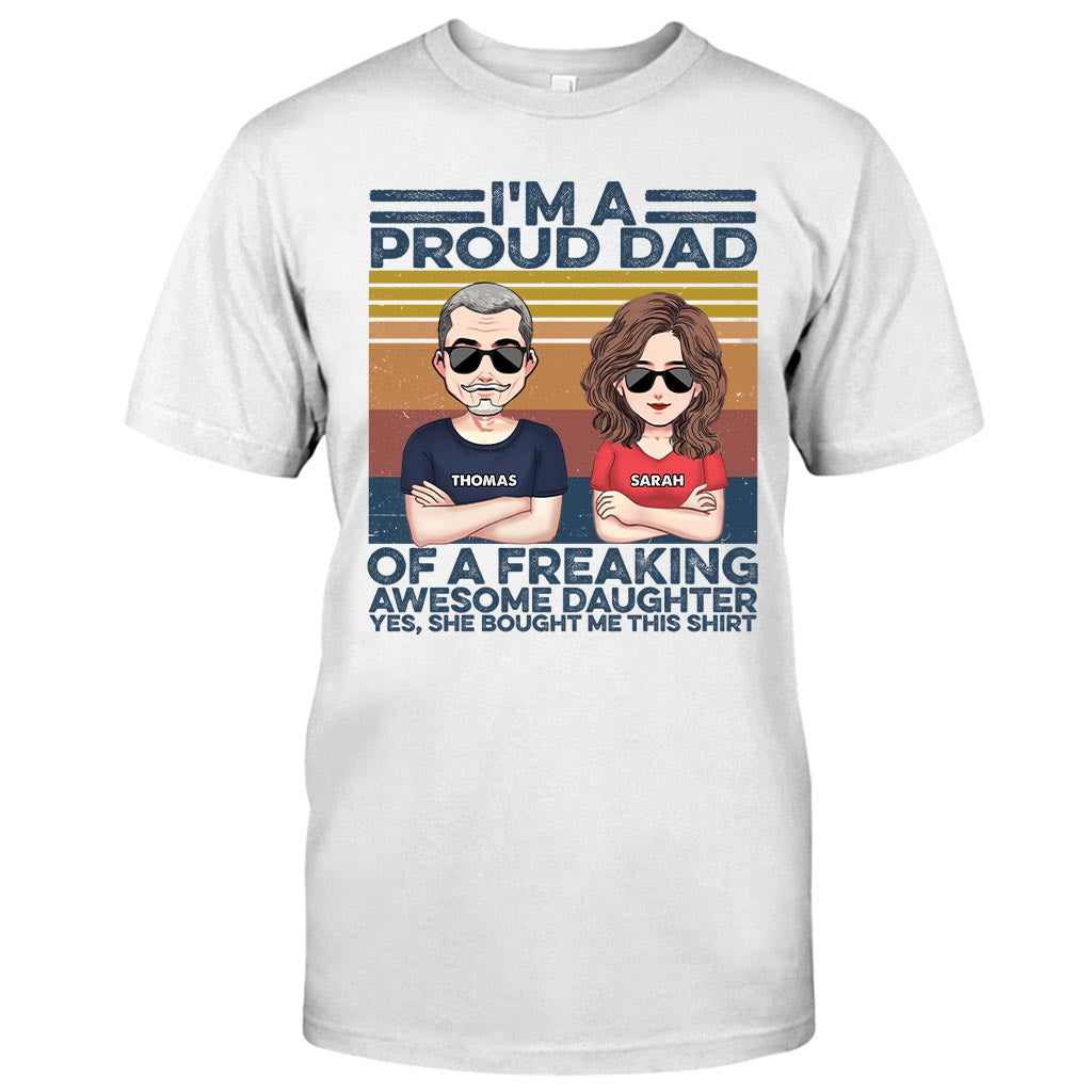 Wie der Vater, so der Sohn – Geschenk für Papa – Personalisiertes T-Shirt und Hoodie