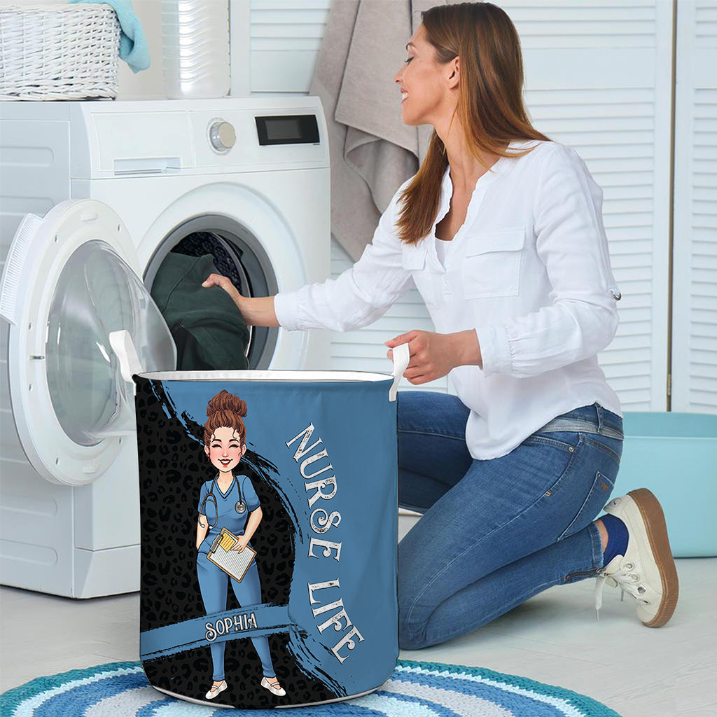 Das Leben als Krankenschwester – Geschenkidee für Mama, Ehefrau, Freundin oder Krankenschwester – Personalisierter Aufbewahrungskorb