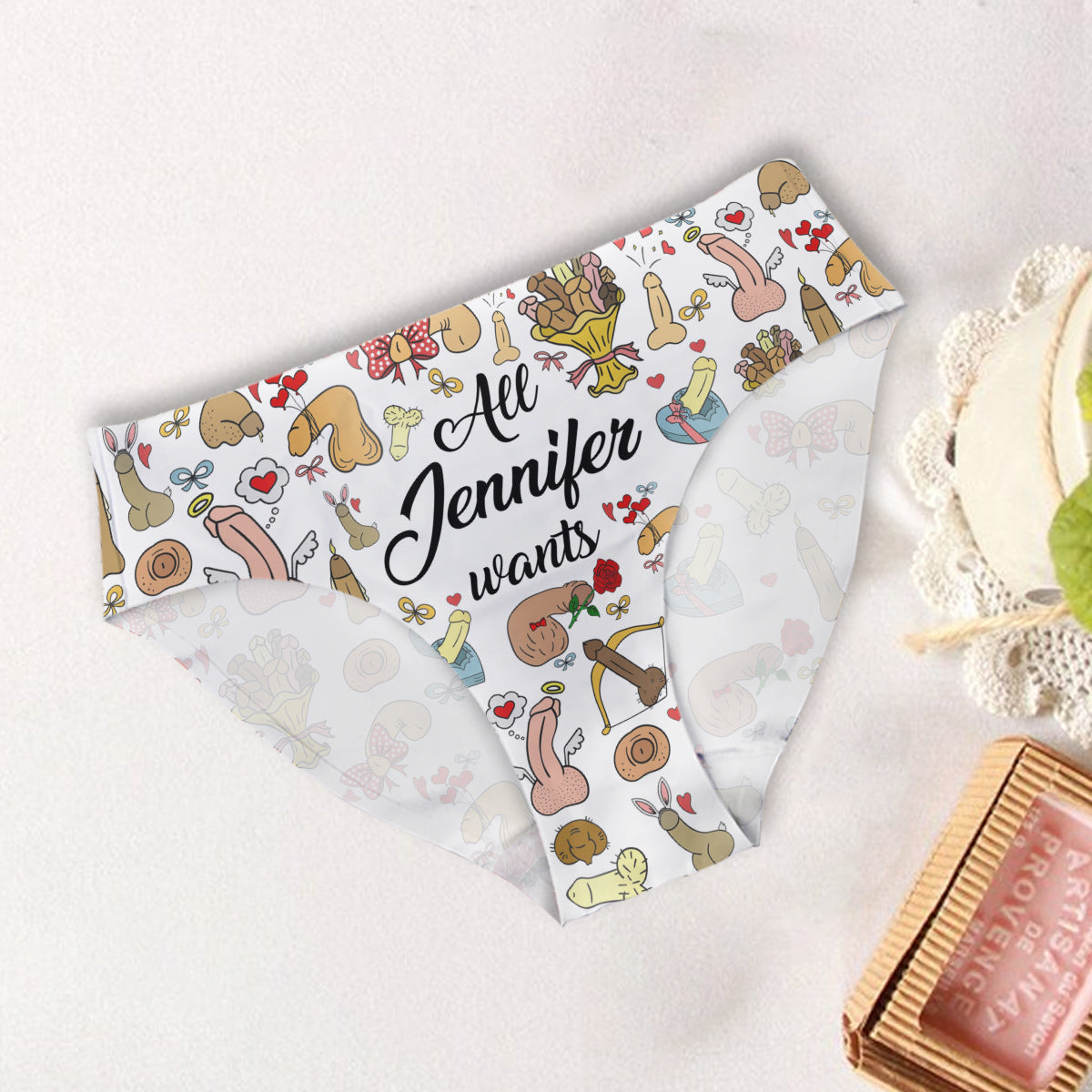 Alles, was ich mir zu Weihnachten wünsche – personalisierte Damen-Slips und Herren-Boxershorts für Paare