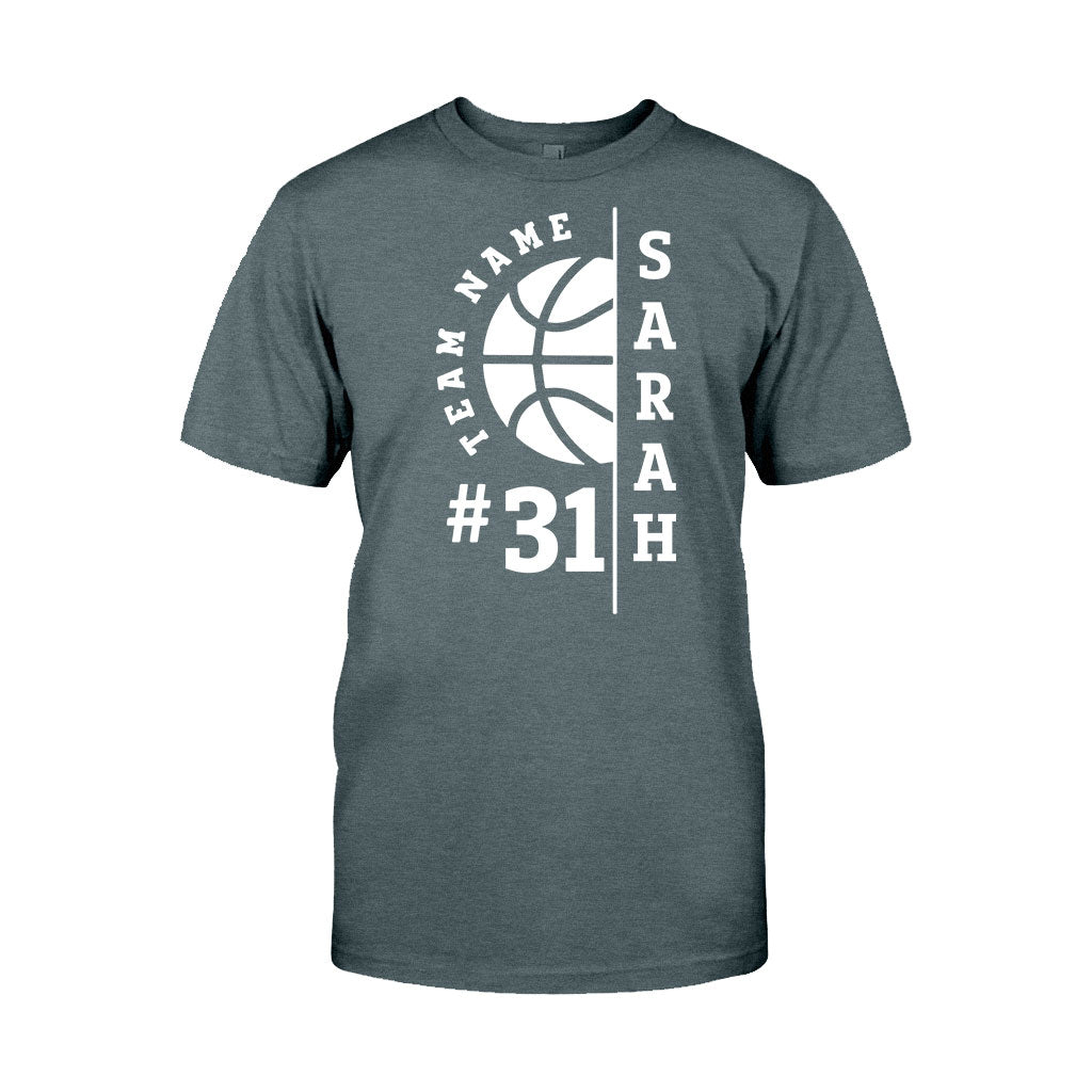 Liebe Basketball – Personalisiertes Basketball-T-Shirt und Hoodie