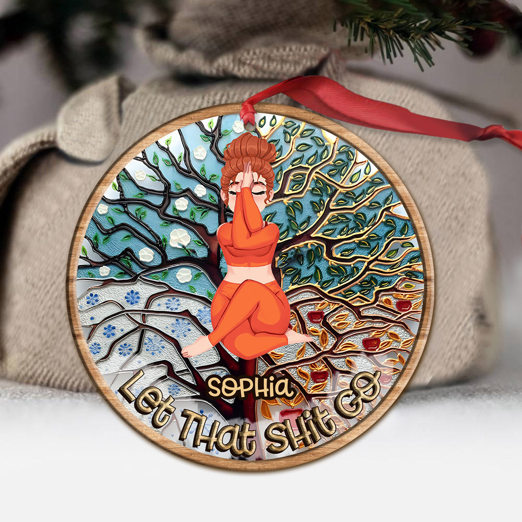 Lass den Scheiß los – Personalisierter Yoga-Anhänger