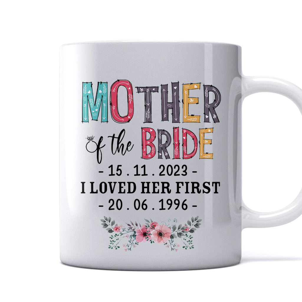 Personalisierte Tasse für die Mutter der Braut