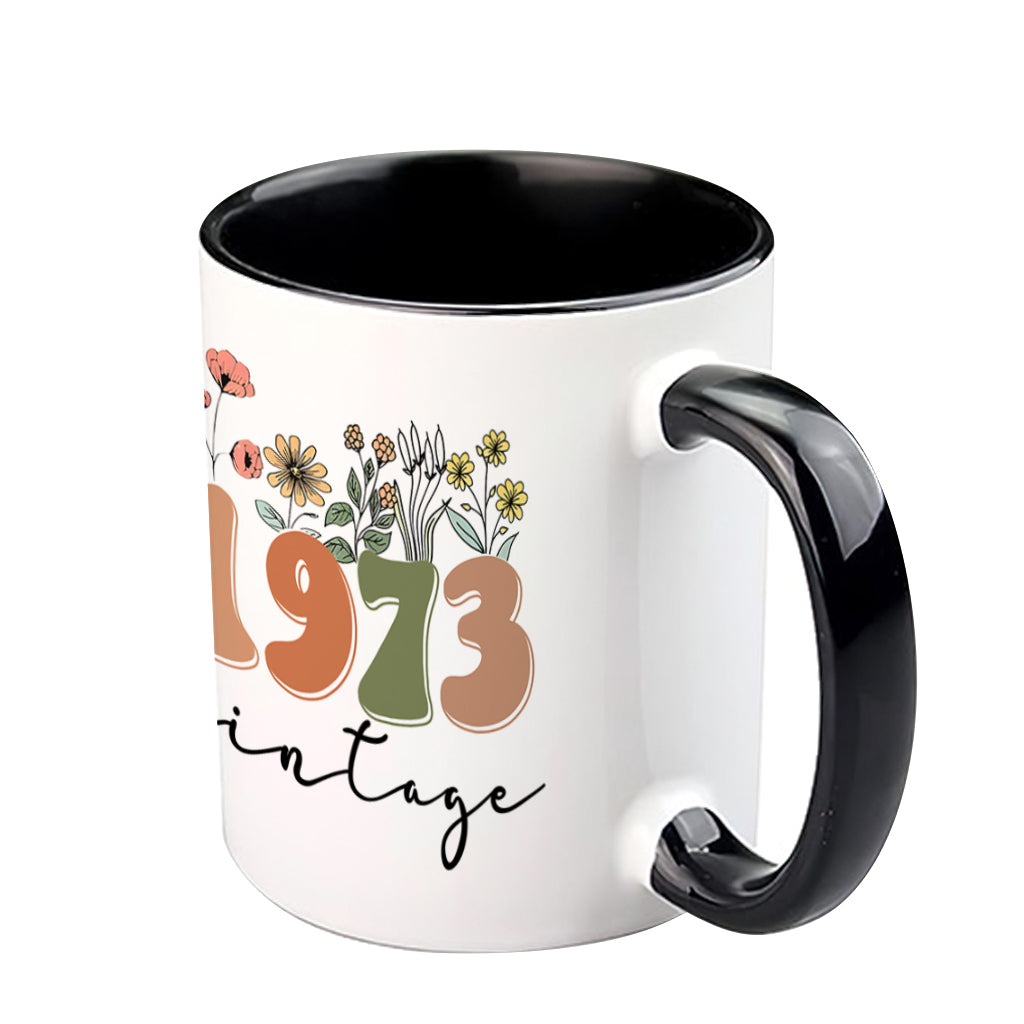 Vintage Version - Personalized Birthday Accent Mug