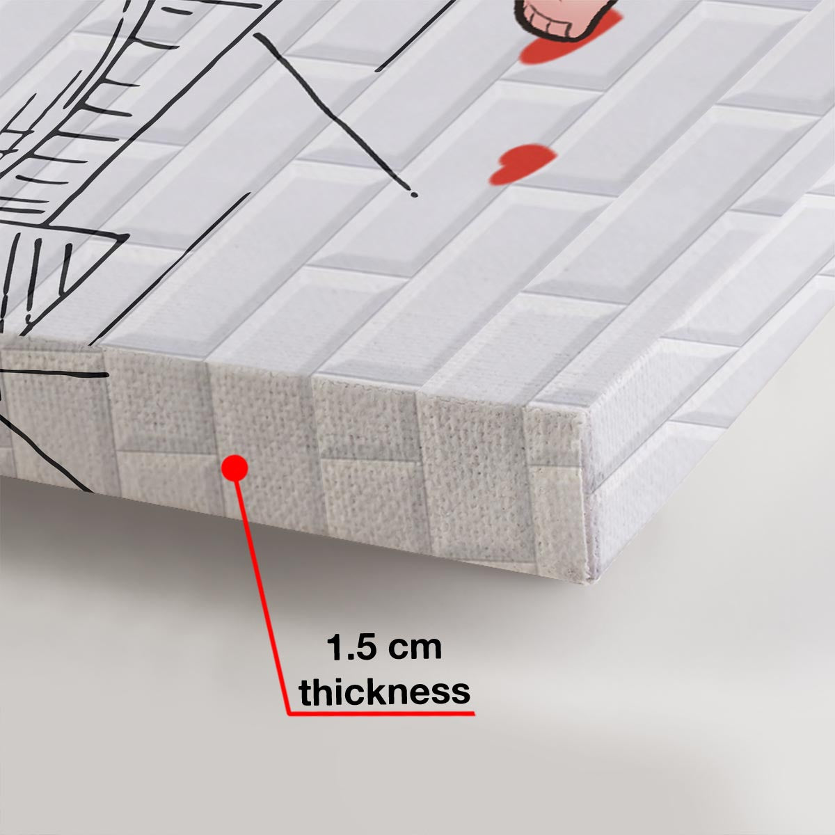 Gemeinsam duschen und dabei Wasser sparen – Personalisierte Leinwand und Poster für Paare