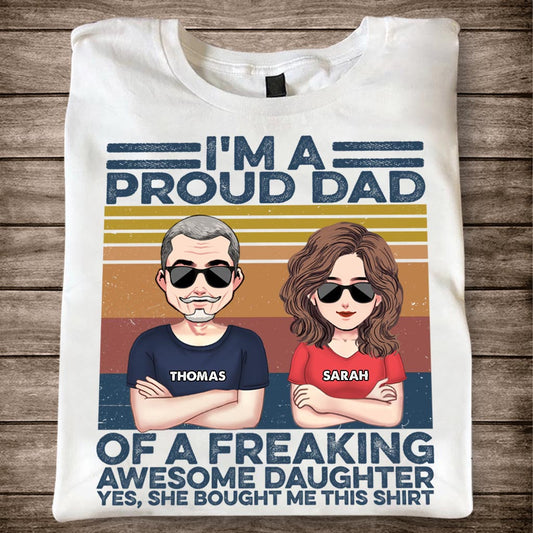 Wie der Vater, so der Sohn – Geschenk für Papa – Personalisiertes T-Shirt und Hoodie