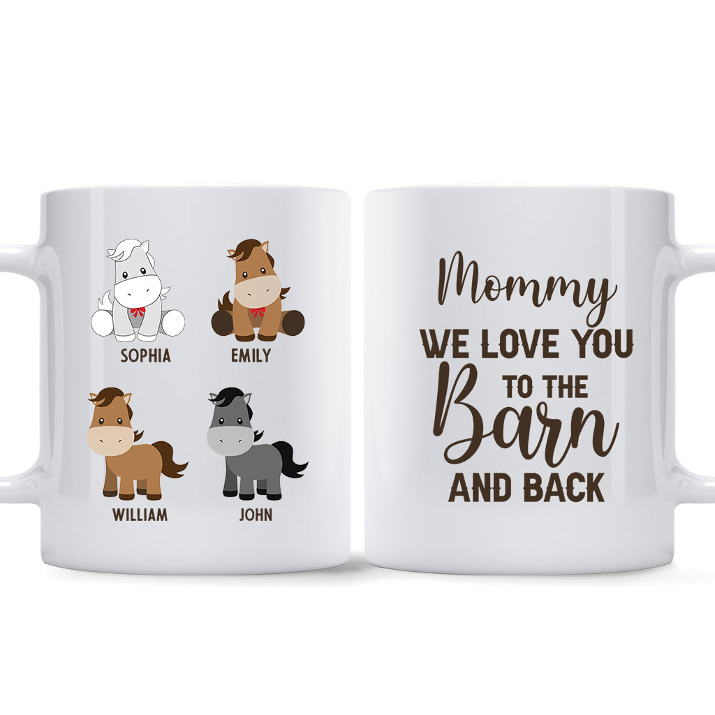 Daddy's Little Ponies – Pferdegeschenk für Papa, Opa, Ehemann, ihn – Personalisierte Tasse