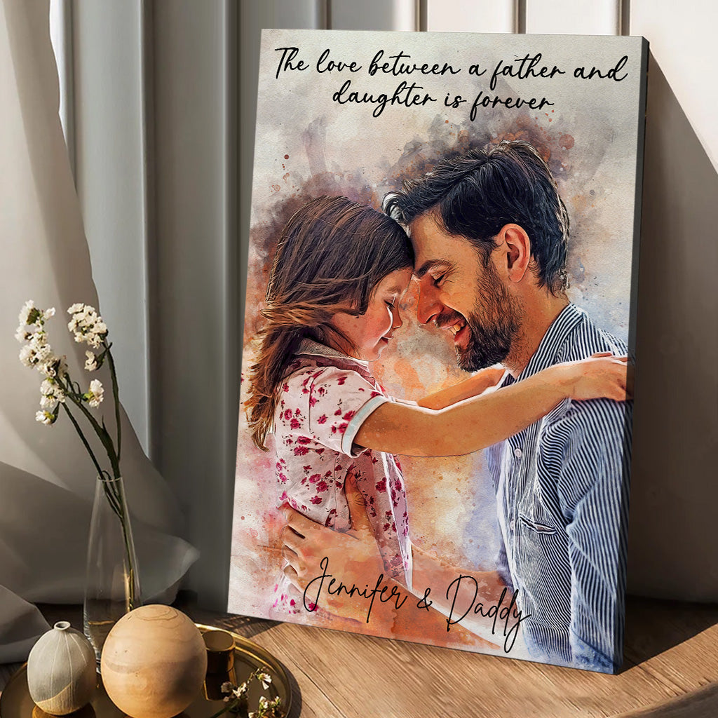 Bester Papa aller Zeiten – Personalisierte Leinwand und Poster für Väter