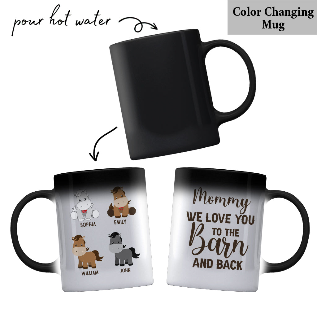 Daddy's Little Ponies – Pferdegeschenk für Papa, Opa, Ehemann, ihn – Personalisierte Tasse
