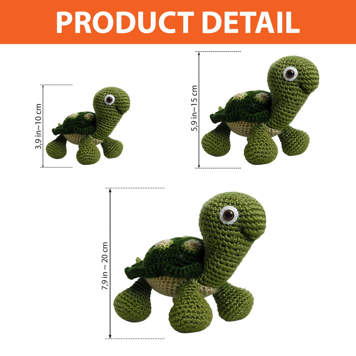 Babyschildkröte – handgestrickte Schildkrötenpuppe