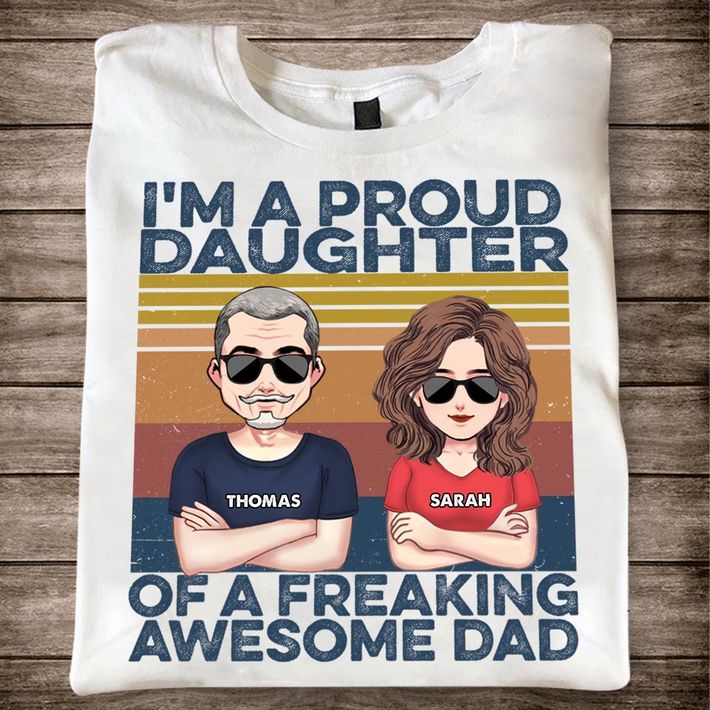 Wie der Vater, so der Sohn – Geschenk für Papa – Personalisiertes T-Shirt und Hoodie