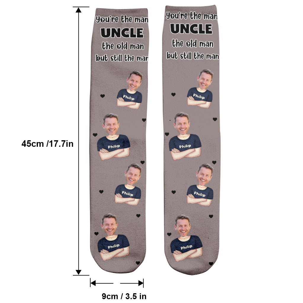 Du bist der Beste! – Geschenk für Papa, Opa, Onkel, Ehemann – Personalisierte Socken