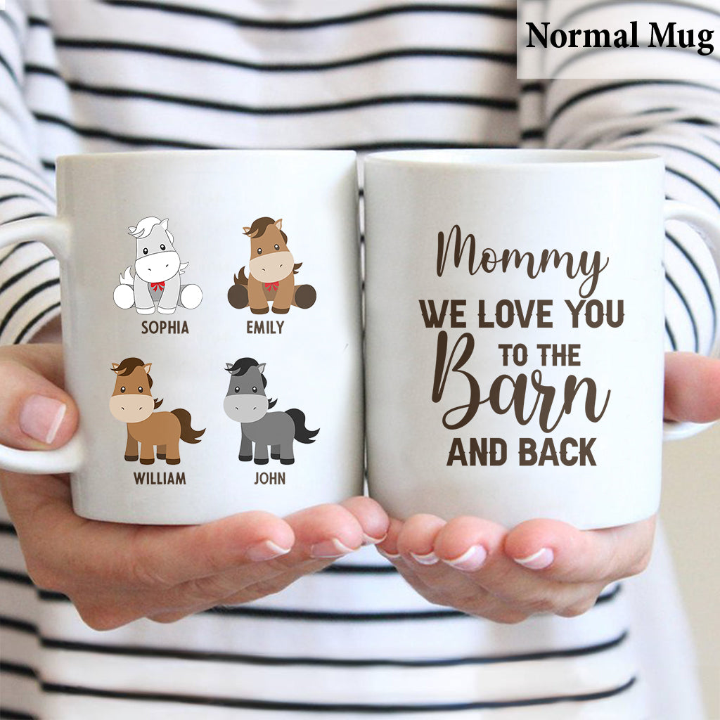 Daddy's Little Ponies – Pferdegeschenk für Papa, Opa, Ehemann, ihn – Personalisierte Tasse