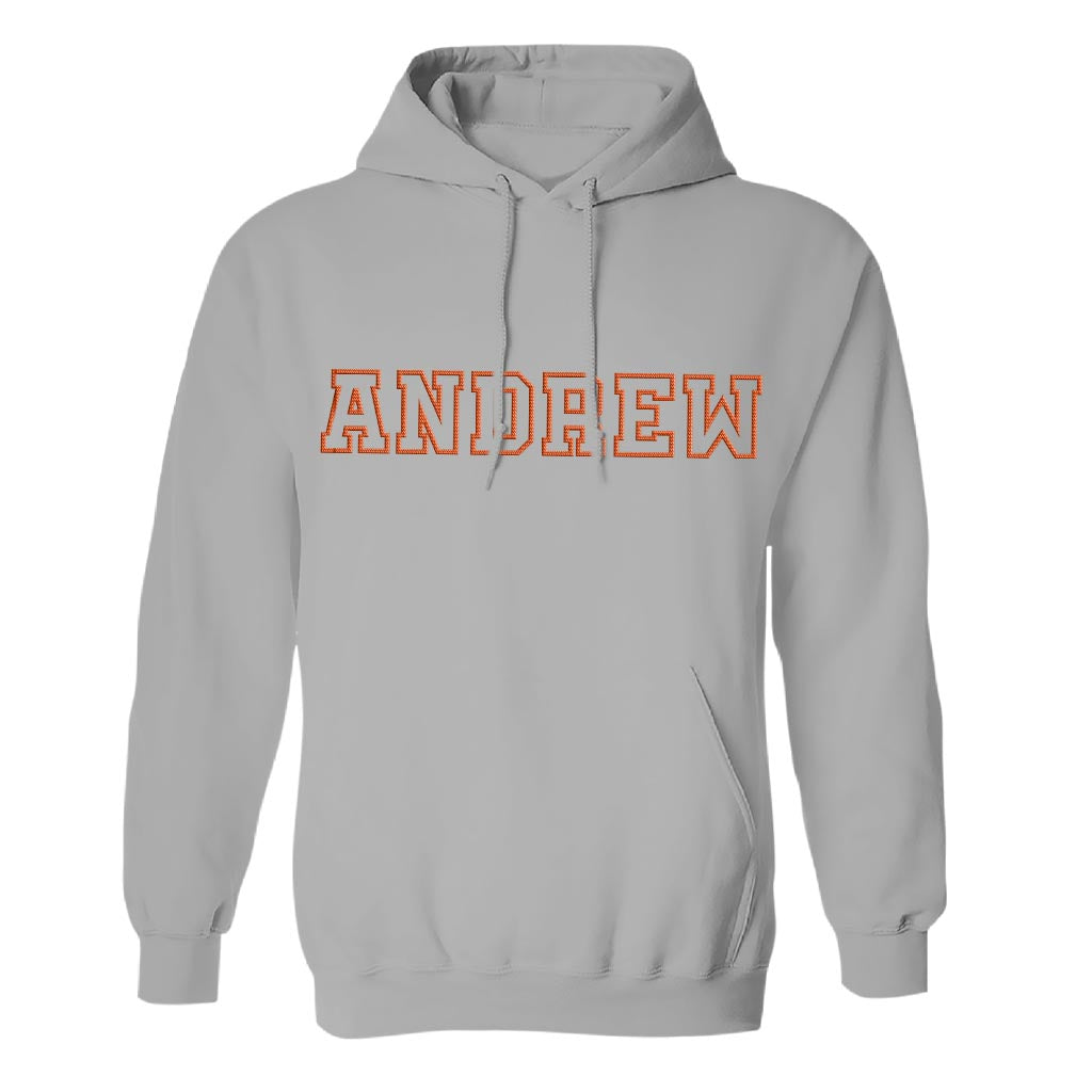 Personalisierter Geschwister-Hoodie mit Stickerei – Individueller Name