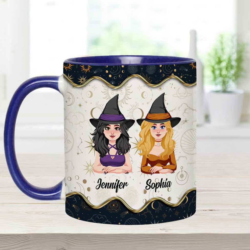 We're Not Sugar And Spice - Personalized Witch Accent Mug
