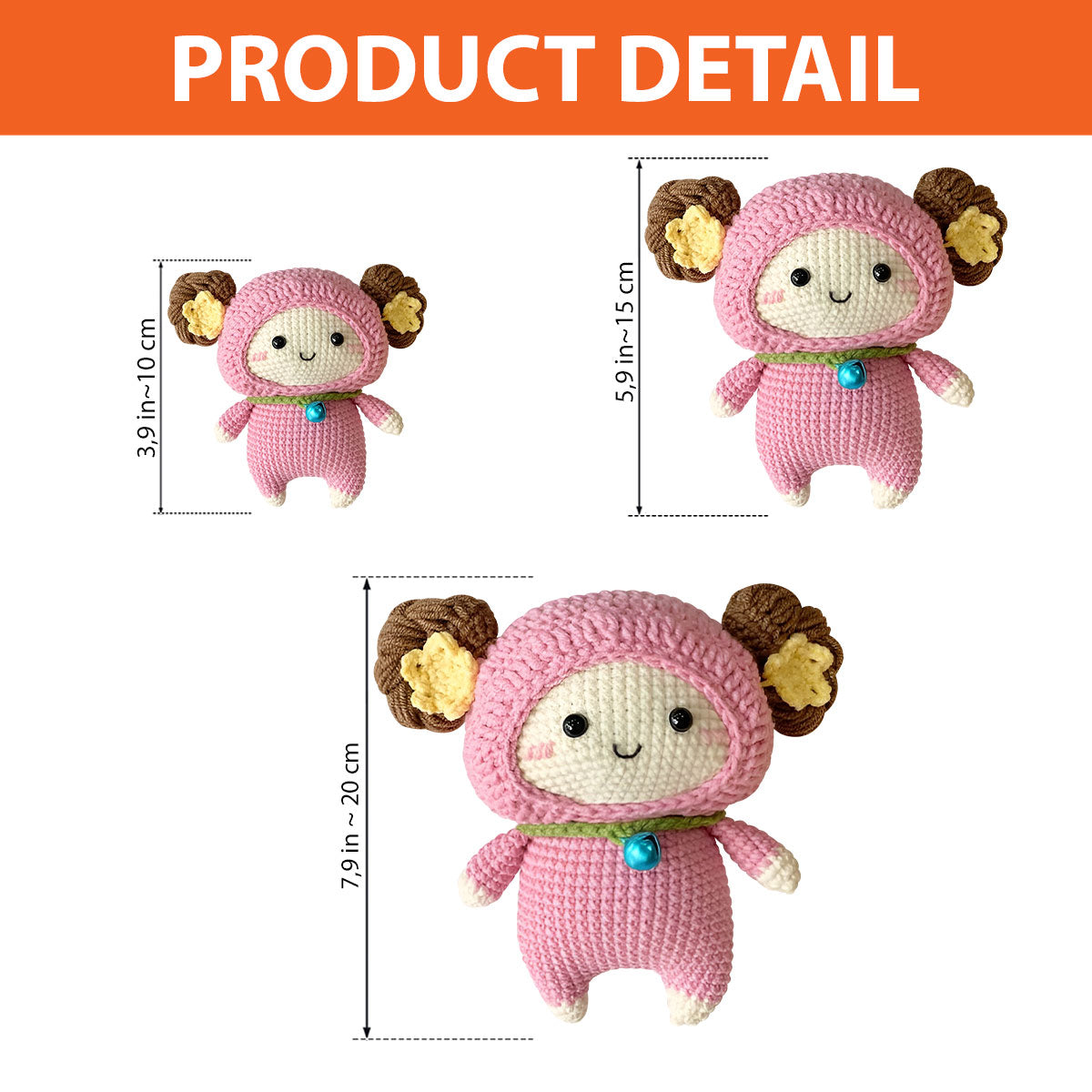 12 Sternzeichen Amigurumi - Personalisierte handgestrickte Horoskoppuppe