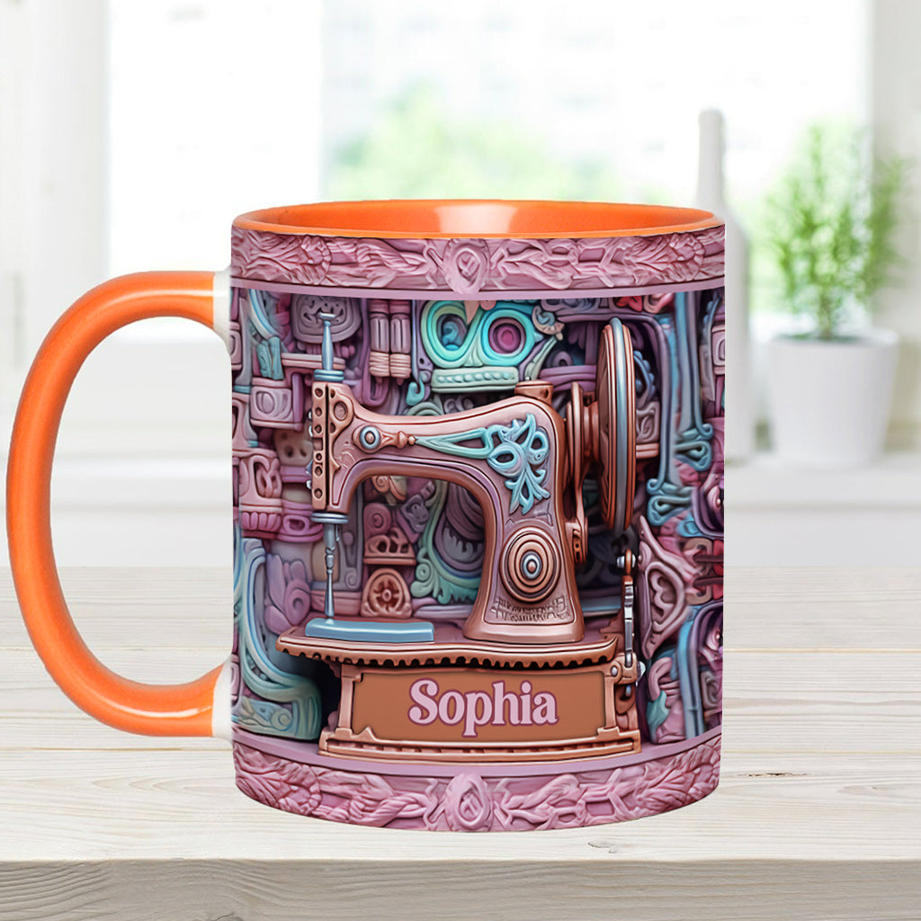 Love Sewing - Personalized Sewing Accent Mug