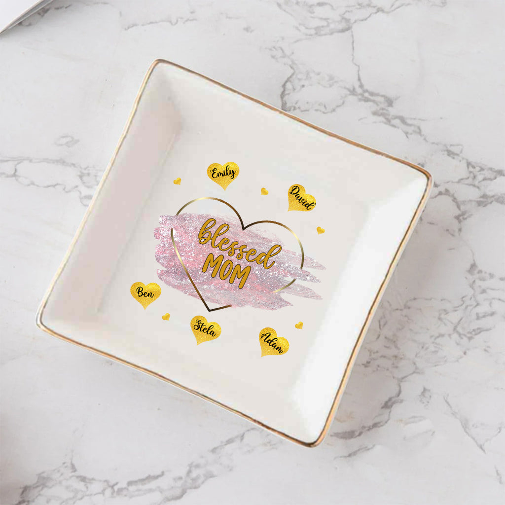 Gesegnete Oma – Geschenk für Mama, Oma – Personalisierte Schmuckschale