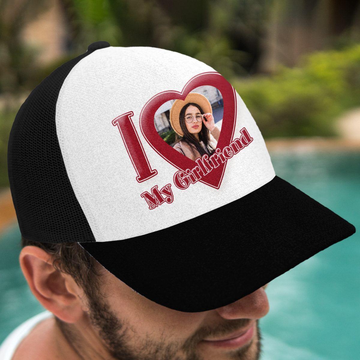 Ich liebe meine Freundin/meinen Freund/meine Frau... - Personalisierte Trucker-Mütze für Paare