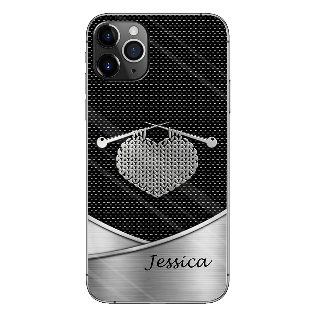 Love Knitting - Personalized Knitting Phone Case