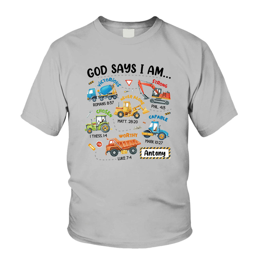 Gott sagt, ich bin es – personalisiertes Kinder-T-Shirt