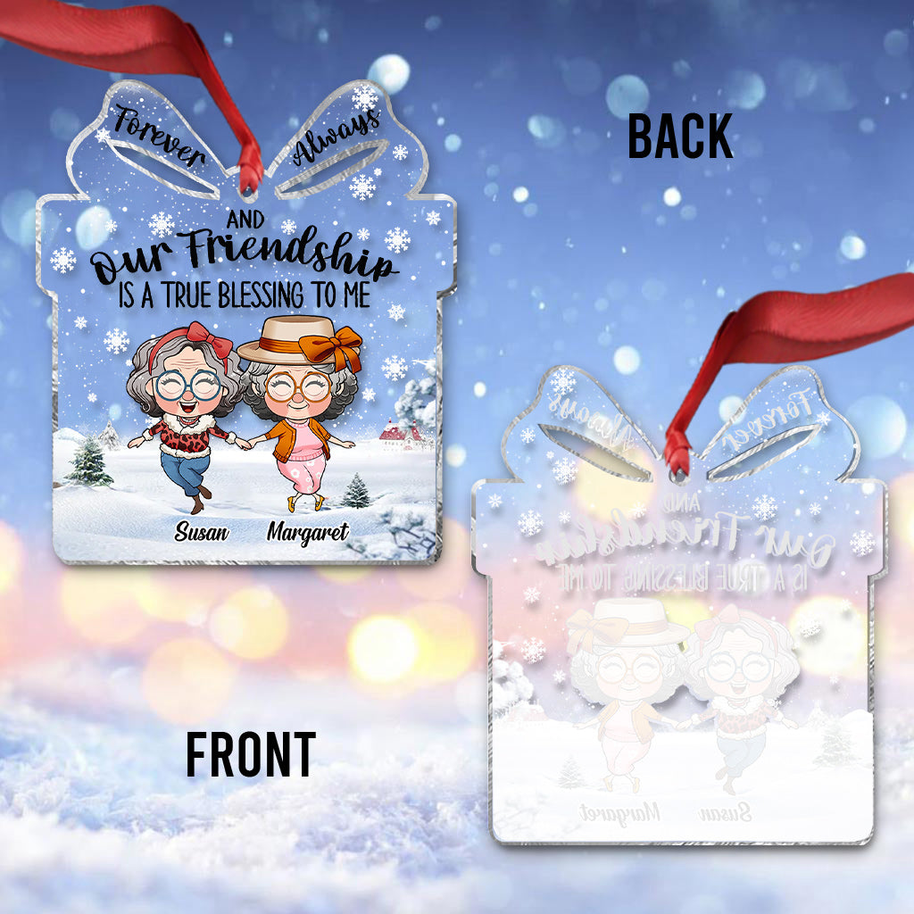 Für immer zusammen – Geschenk für Freunde – Personalisierter transparenter Schmuck