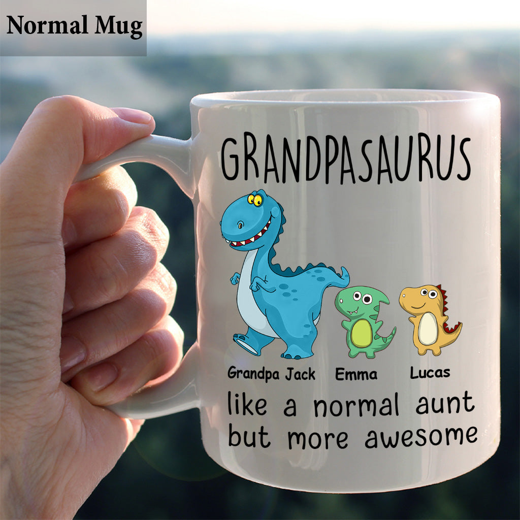 Wie eine normale, nur viel cooler – Geschenk für Mama, Oma, Opa, Papa, Tante, Onkel – Personalisierte Tasse