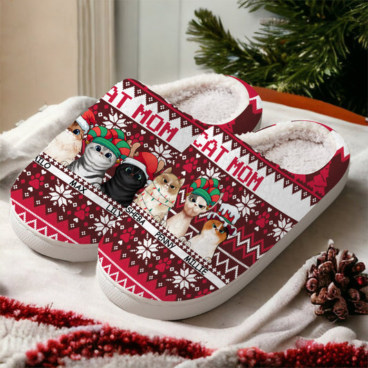 Katzenmama – Personalisierte Katzenpantoffeln