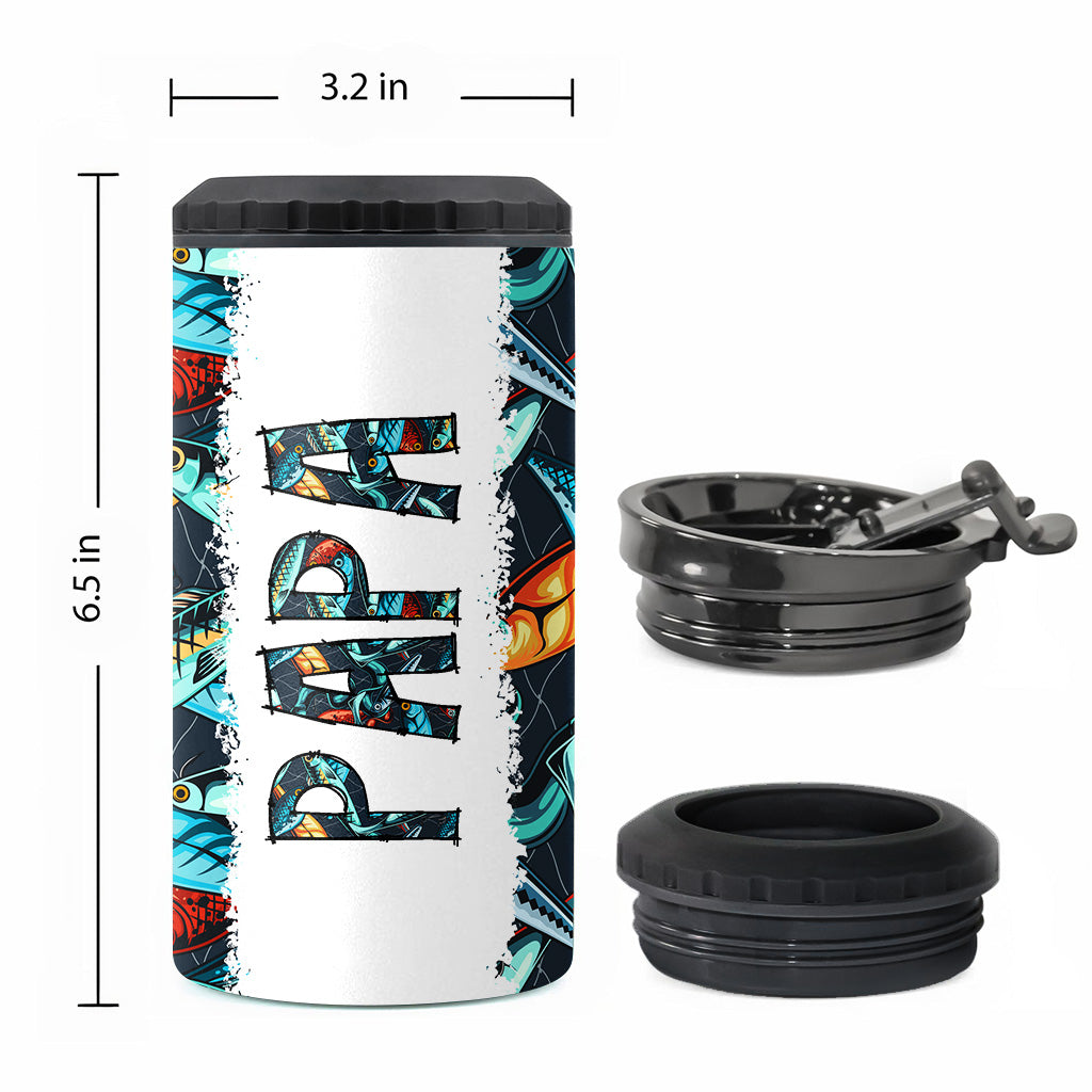 Reel Cool Dad – Angelgeschenk für Papa, Opa, ihn, Ehemann – Personalisierter Dosenkühler