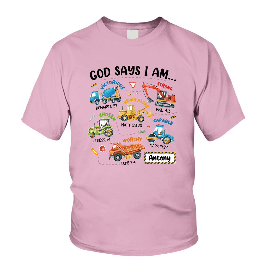Gott sagt, ich bin es – personalisiertes Kinder-T-Shirt