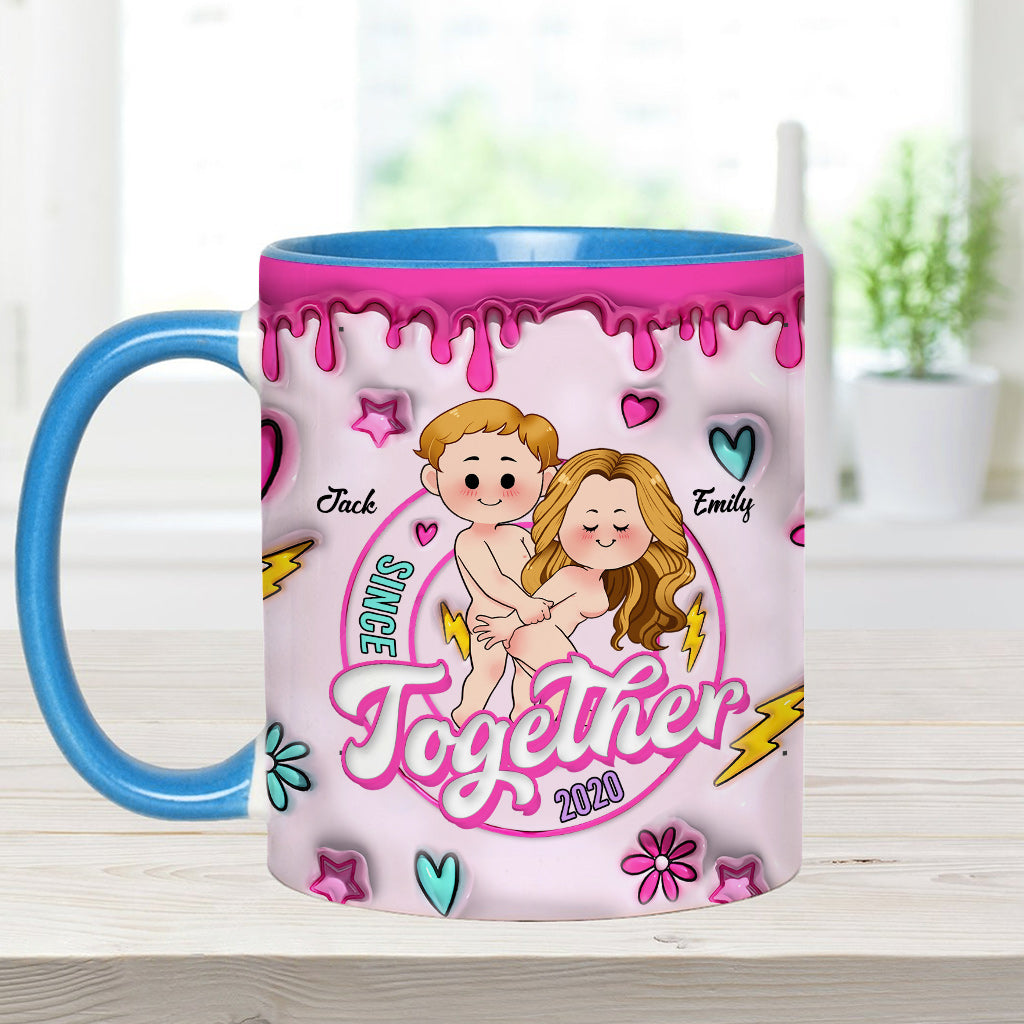 Zusammen seit - Personalisierte Tasse mit Pärchenmotiv