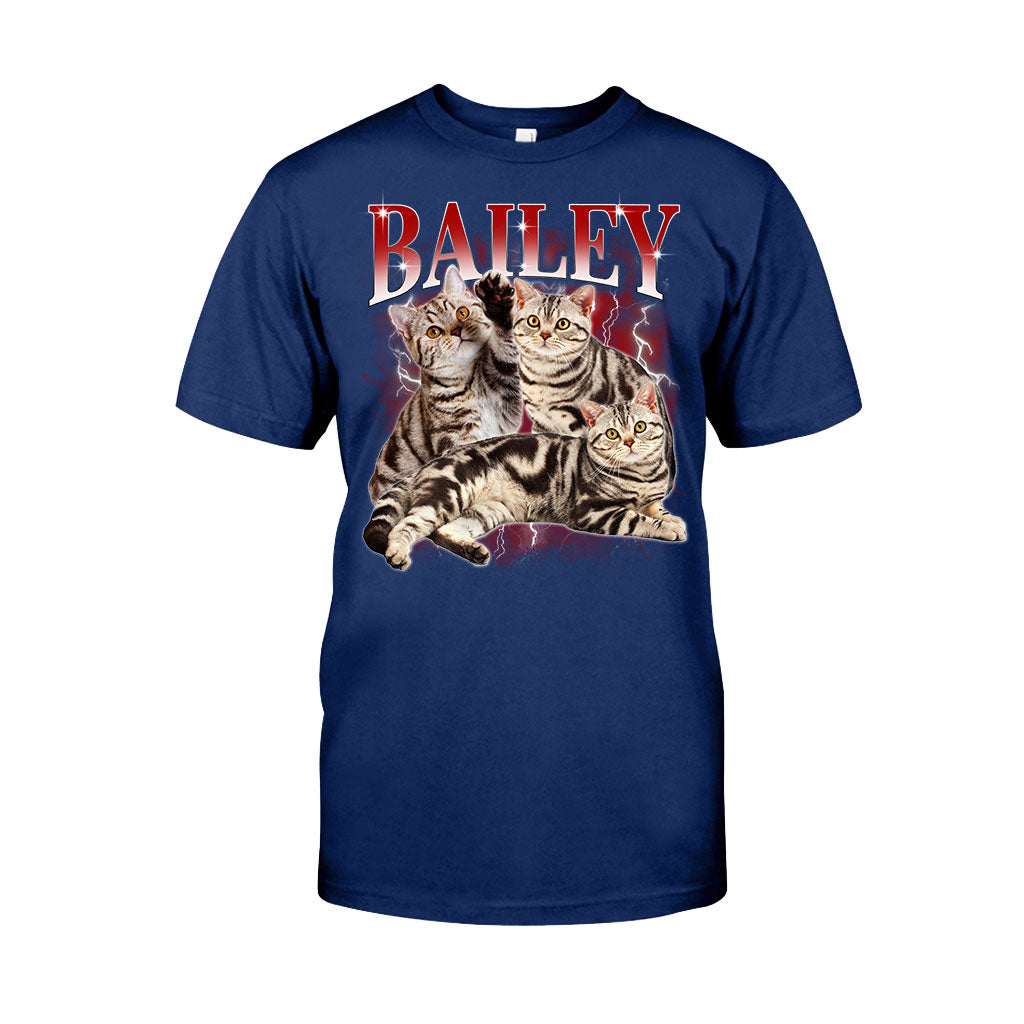 Individuell gestaltetes Bootleg-Rap-T-Shirt – Geschenk für Hunde- und Katzenliebhaber – Personalisiertes T-Shirt und Hoodie