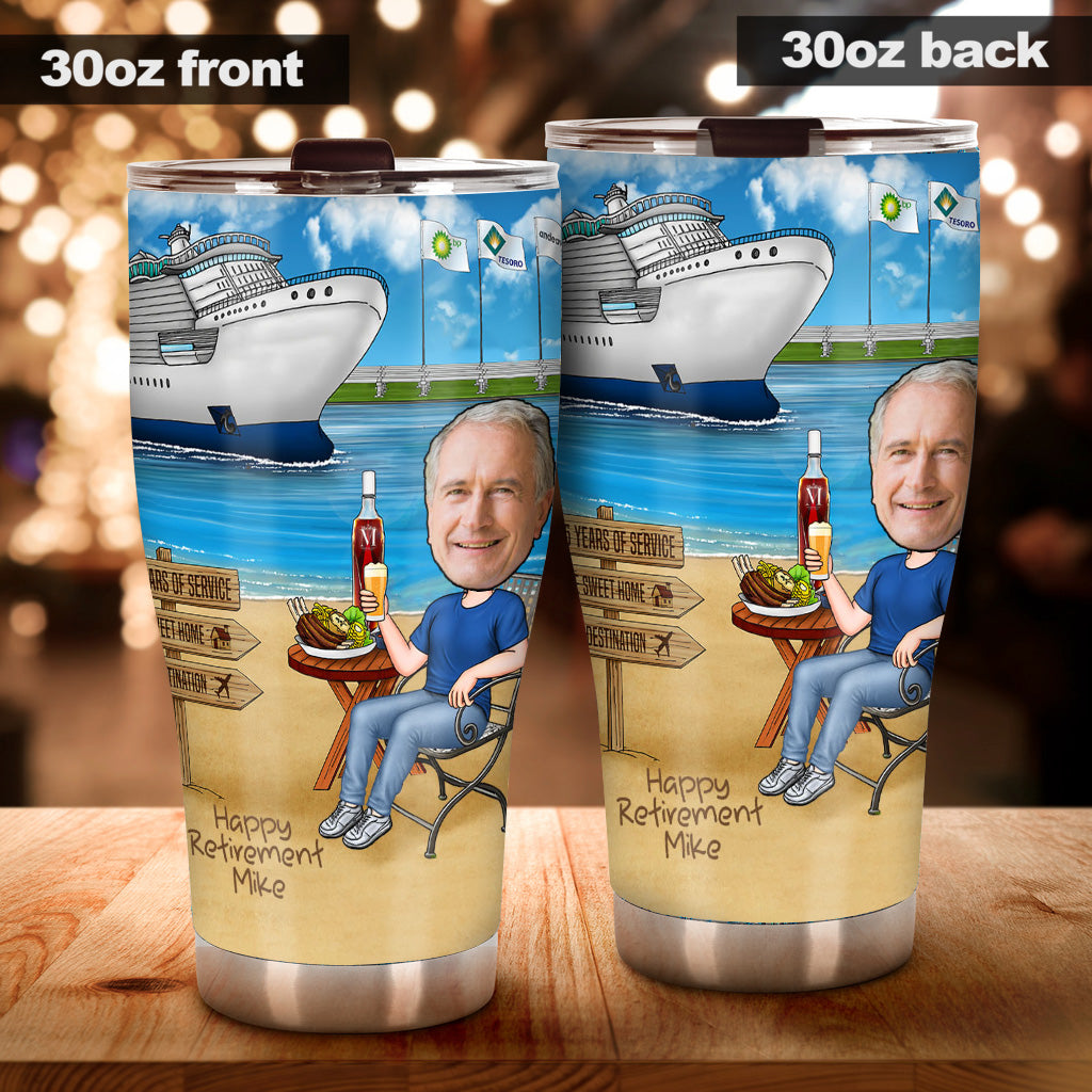 Happy Retirement - Personalized Retired Tumbler