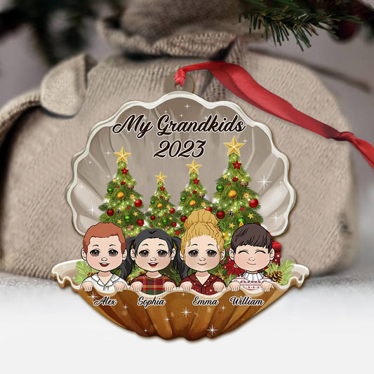 Meine Enkelkinder – Personalisierter Oma-Weihnachtsbaumschmuck