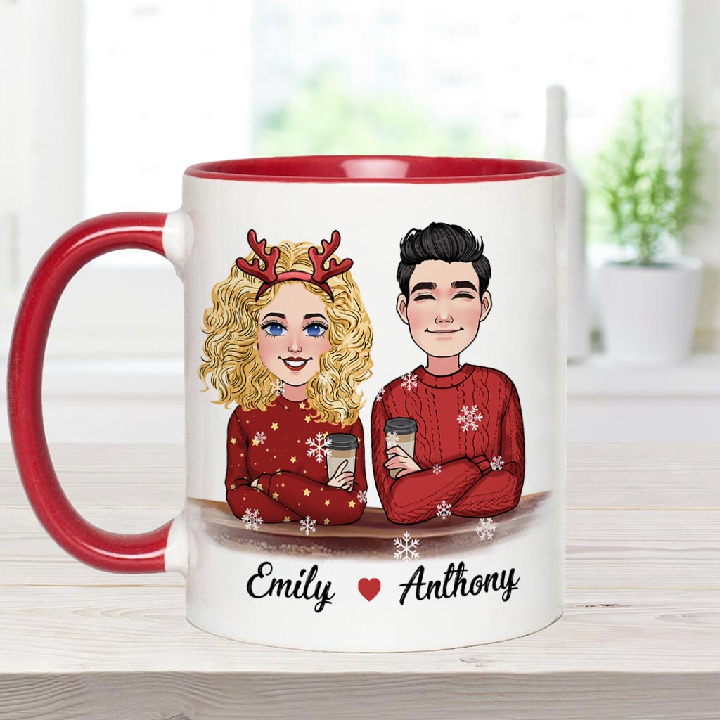 Alles, was ich mir zu Weihnachten wünsche, bist du – Personalisierte Tasse für Paare