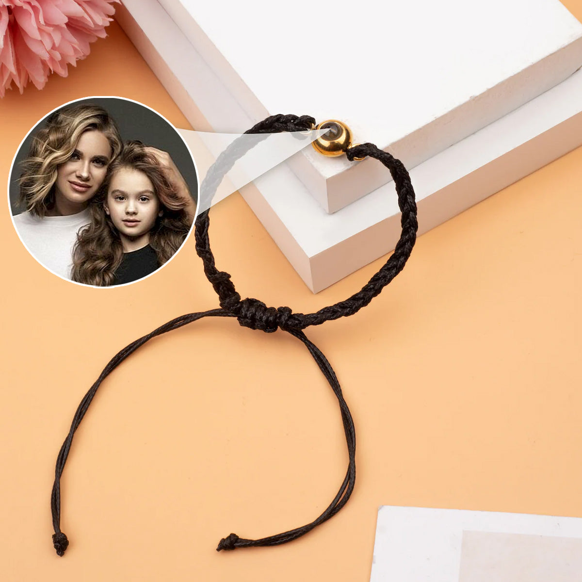 Ich liebe meine Tochter – Personalisiertes Armband mit Tochter-Projektion